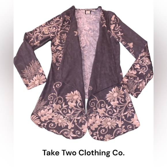 Take Two Clothing Co. Tops - Take Two Clothing Co. - Waterfall floral cardigan